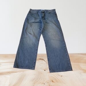 PacSun Men's Relaxed Wide-Leg Jeans in Faded Blue